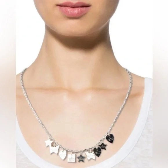 Gucci Sterling Silver Trademark Charm Necklace - Picture 3 of 10